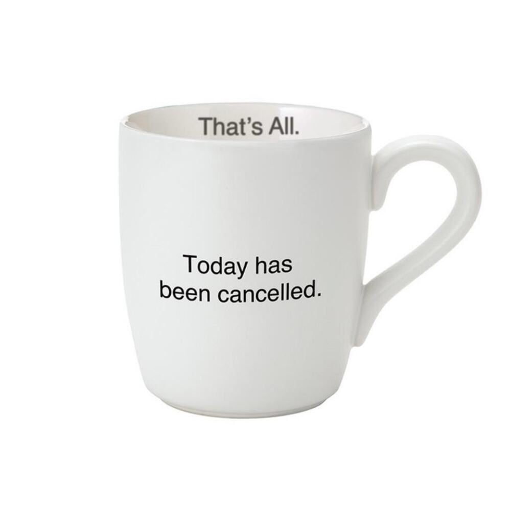 Funny Humor That's All White 16oz Coffee Mug Start Your Day with a Laugh!